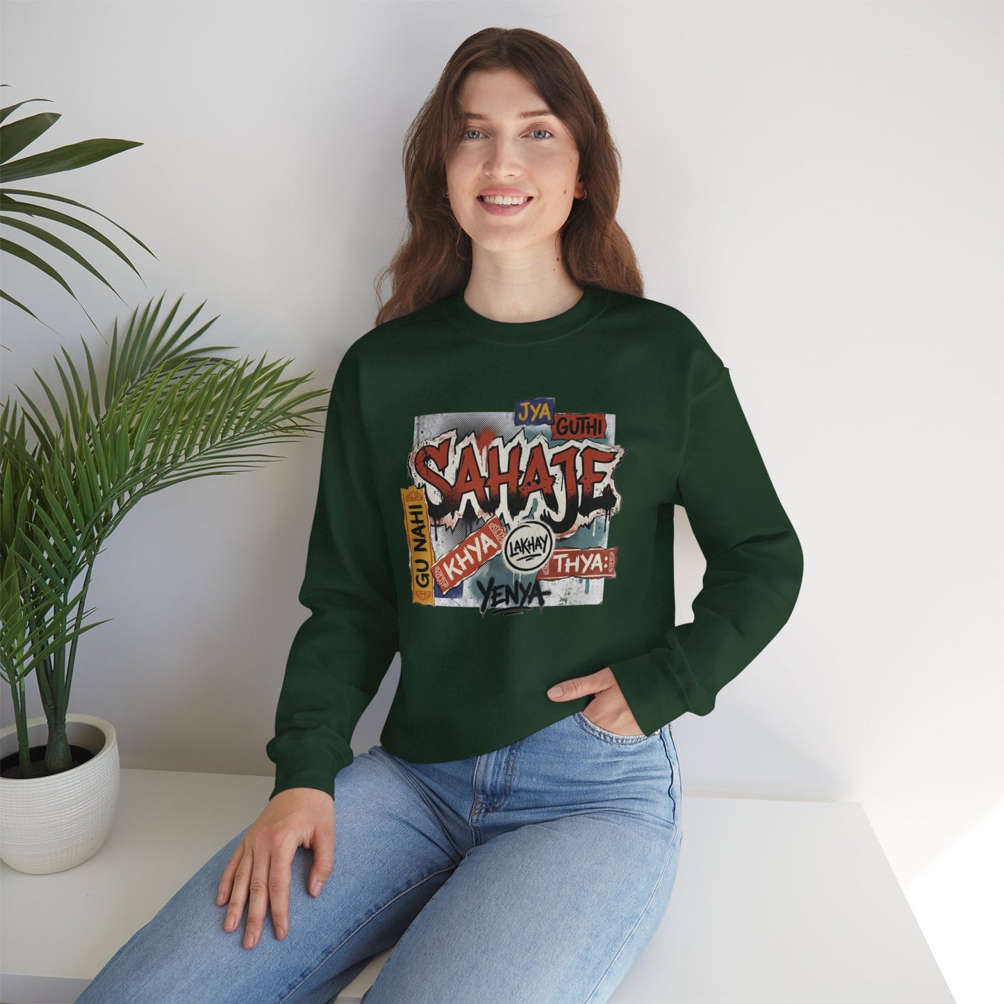 Sahajee Graphic Crewneck Sweatshirt — Urban Tagline Streetwear
