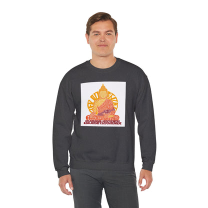 Buddha Graphic Sweatshirt — "Choose Compassion" Meditation Crewneck
