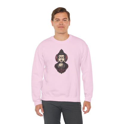 Buddha Lotus Crewneck Sweatshirt — Tranquil Meditation Graphic
