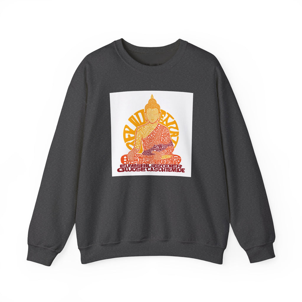 Buddha Graphic Sweatshirt — "Choose Compassion" Meditation Crewneck