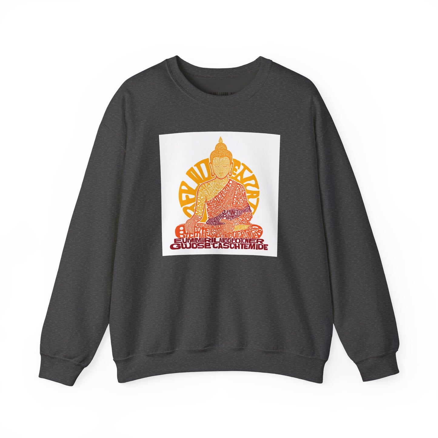 Buddha Graphic Sweatshirt — "Choose Compassion" Meditation Crewneck