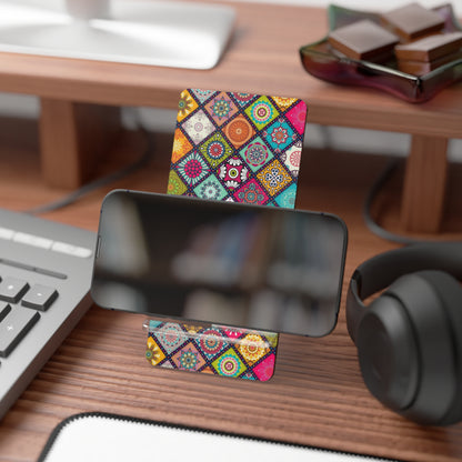 Colorful Smartphone Display Stand | Mobile Phone Holder, Desk Organizer, Gift for Tech Lovers, Home Office Decor, Unique Phone Accessory