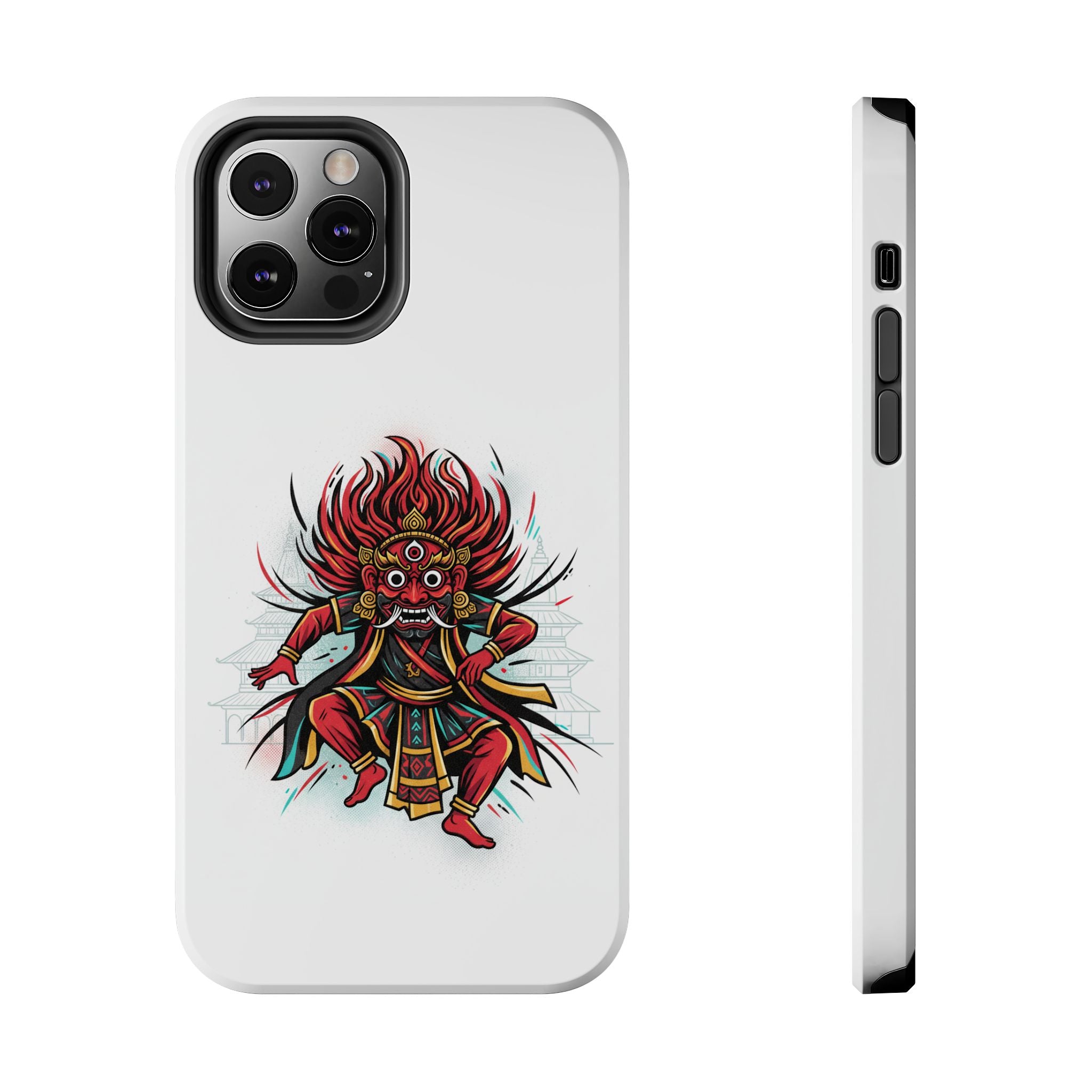 Bhairava Tough Phone Case — Bold Hindu Deity Protective Cover