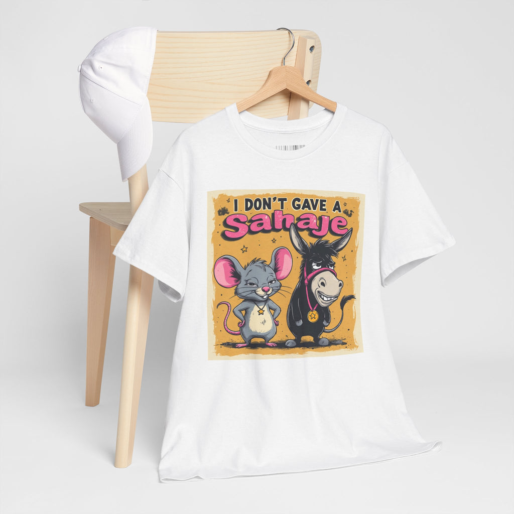 I Don't Give A Snair! Tee — Funny Mouse & Cat Graphic T-Shirt