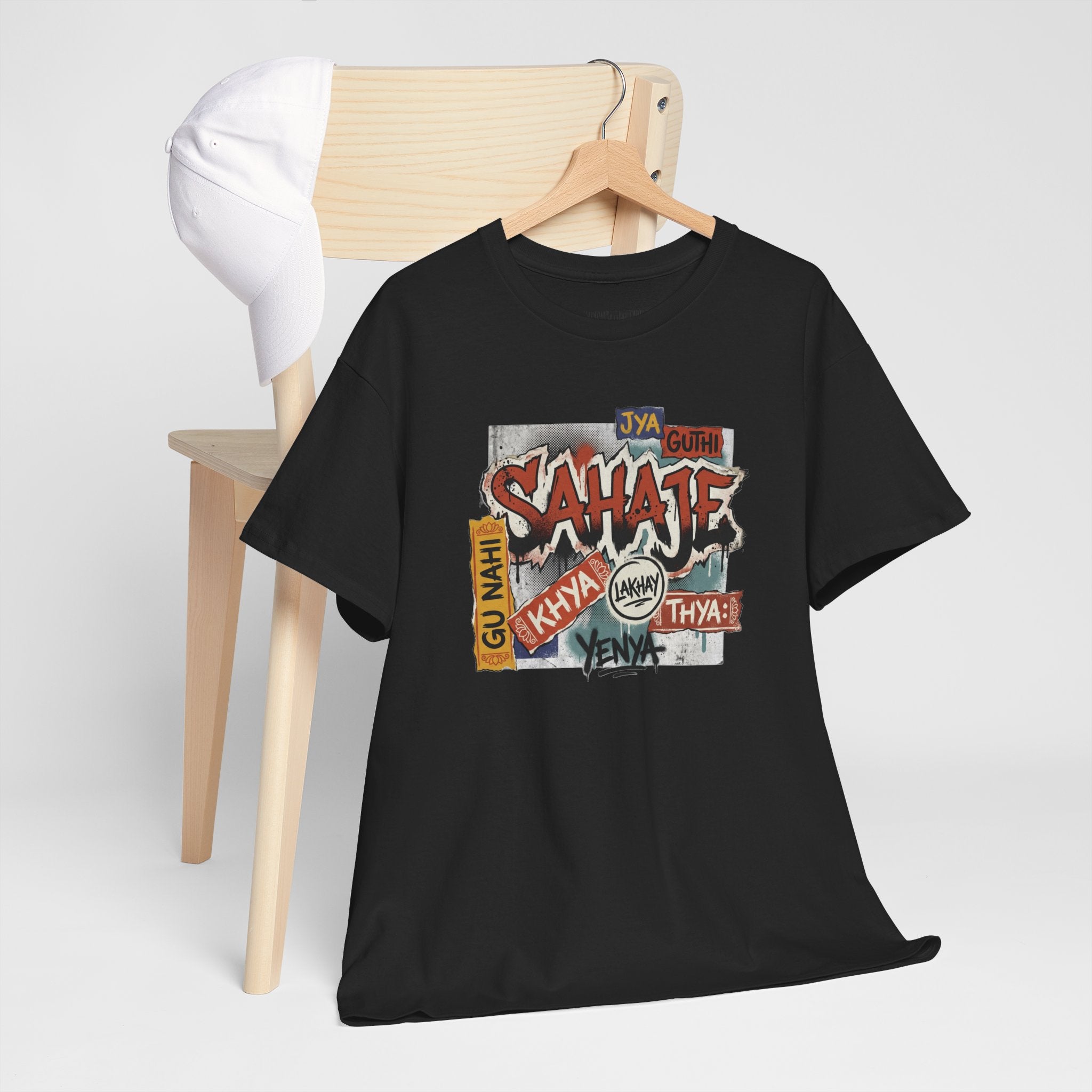 Shahje Graffiti Logo Tee - Urban Retro Streetwear T-Shirt