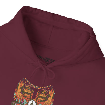 Spiritual Mandala Buddha Hoodie — Colorful Meditation Graphic Sweatshirt