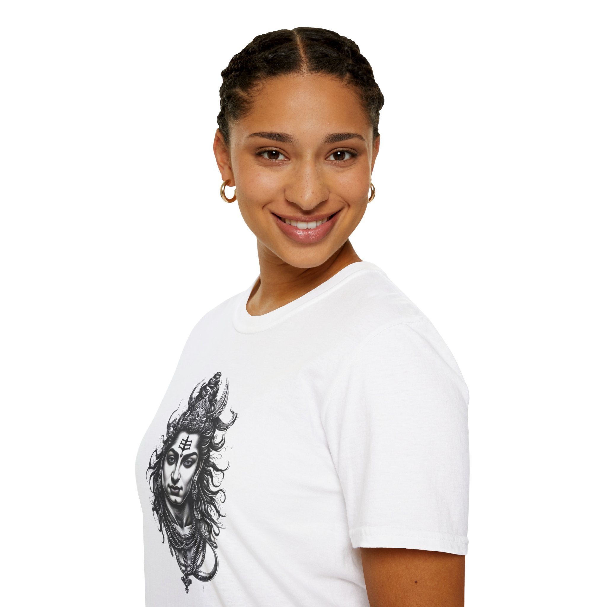 Shiva Portrait T‑Shirt — Hindu Deity Graphic Tee (Meditation, Yoga & Spiritual Wear)