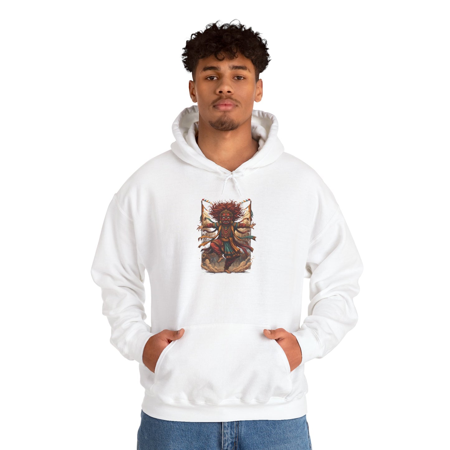 Mystic Sunflower Spirit Hoodie — Boho Meditation Floral Graphic Sweatshirt