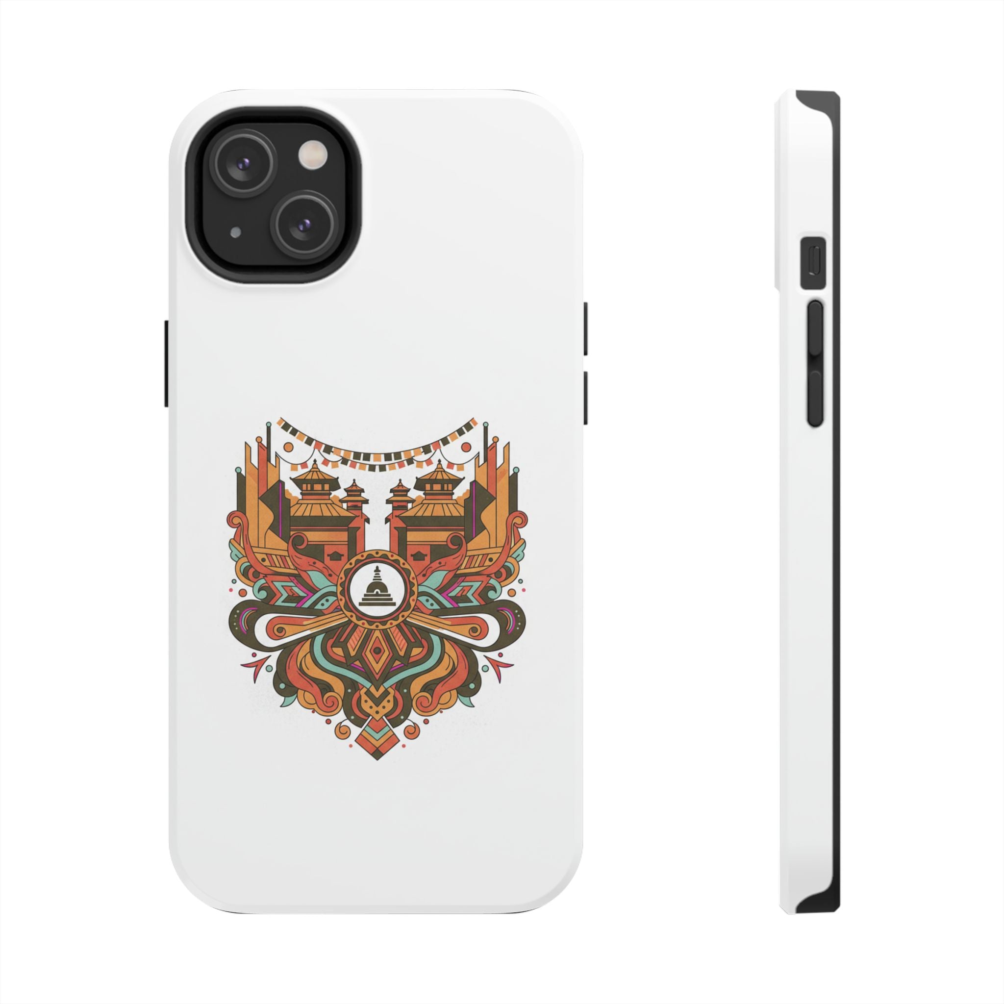 Tough Phone Case — Vintage Temple Mandala Design