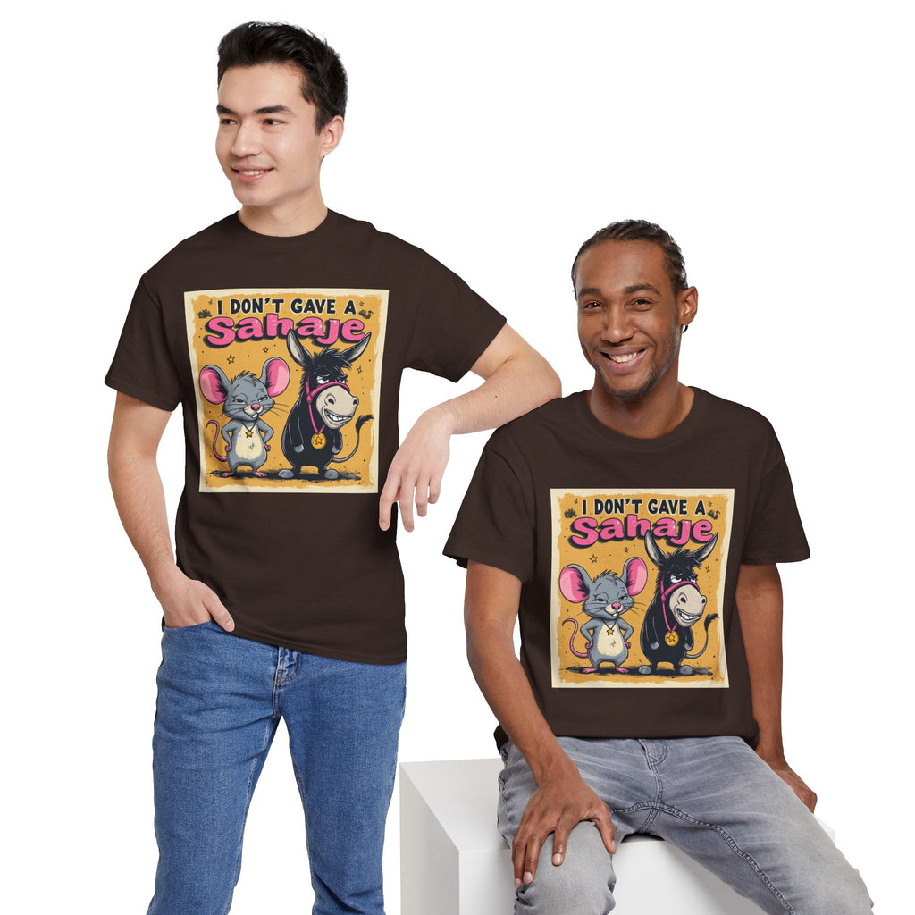 I Don't Give A Snair! Tee — Funny Mouse & Cat Graphic T-Shirt