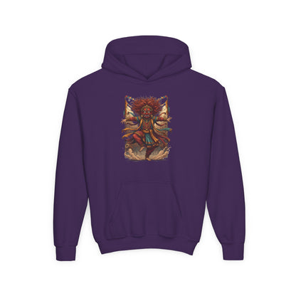 Youth Hoodie — Tribal Sun Dancer Graphic Kids Sweatshirt