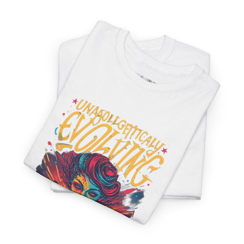 Evolving Alien Graphic Tee — "Unnaturally Evolving" Sci‑Fi Art T-Shirt