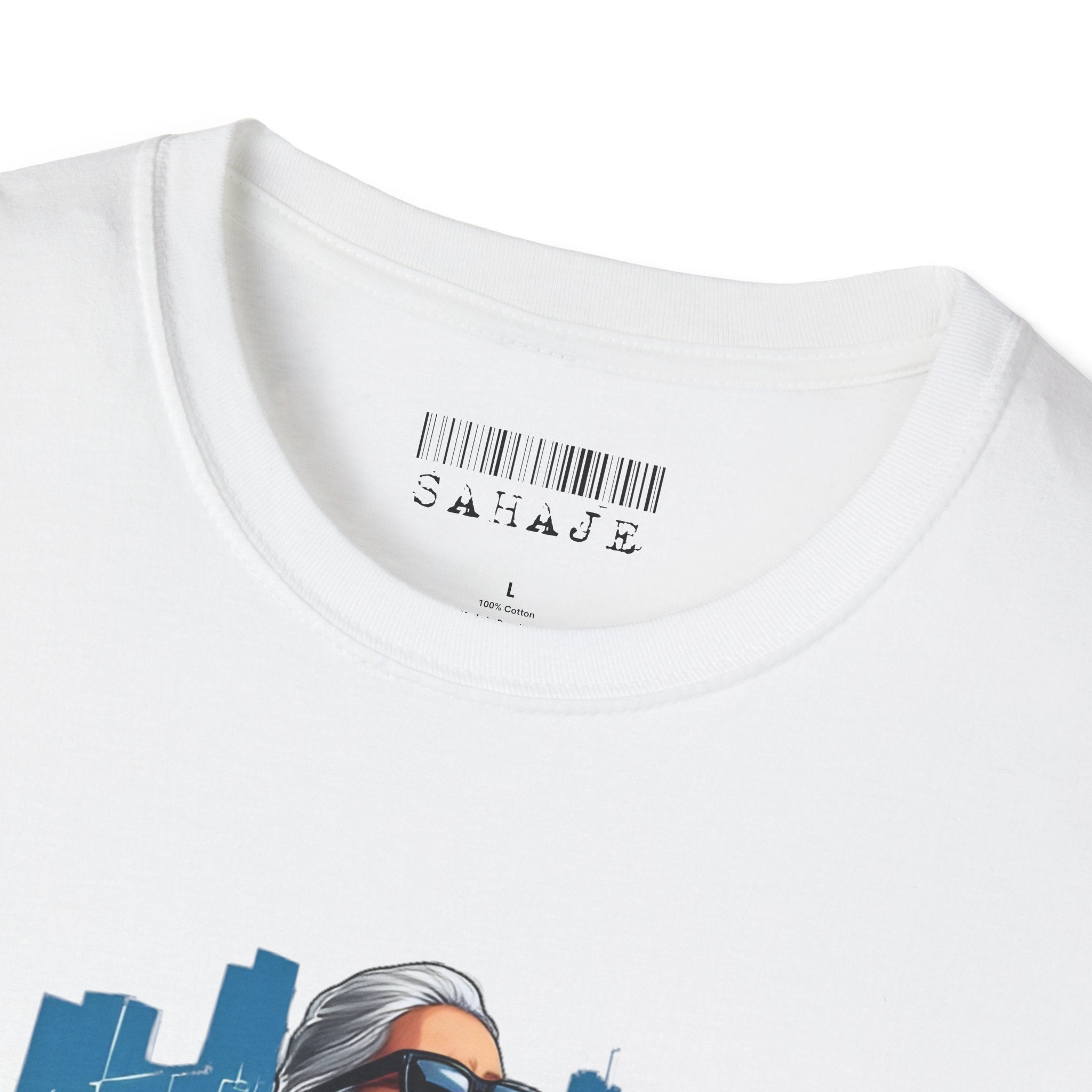Newa Maicha Riding Scooter T-Shirt – Newari Woman in New York Graphic Tee, Cultural & Urban Design