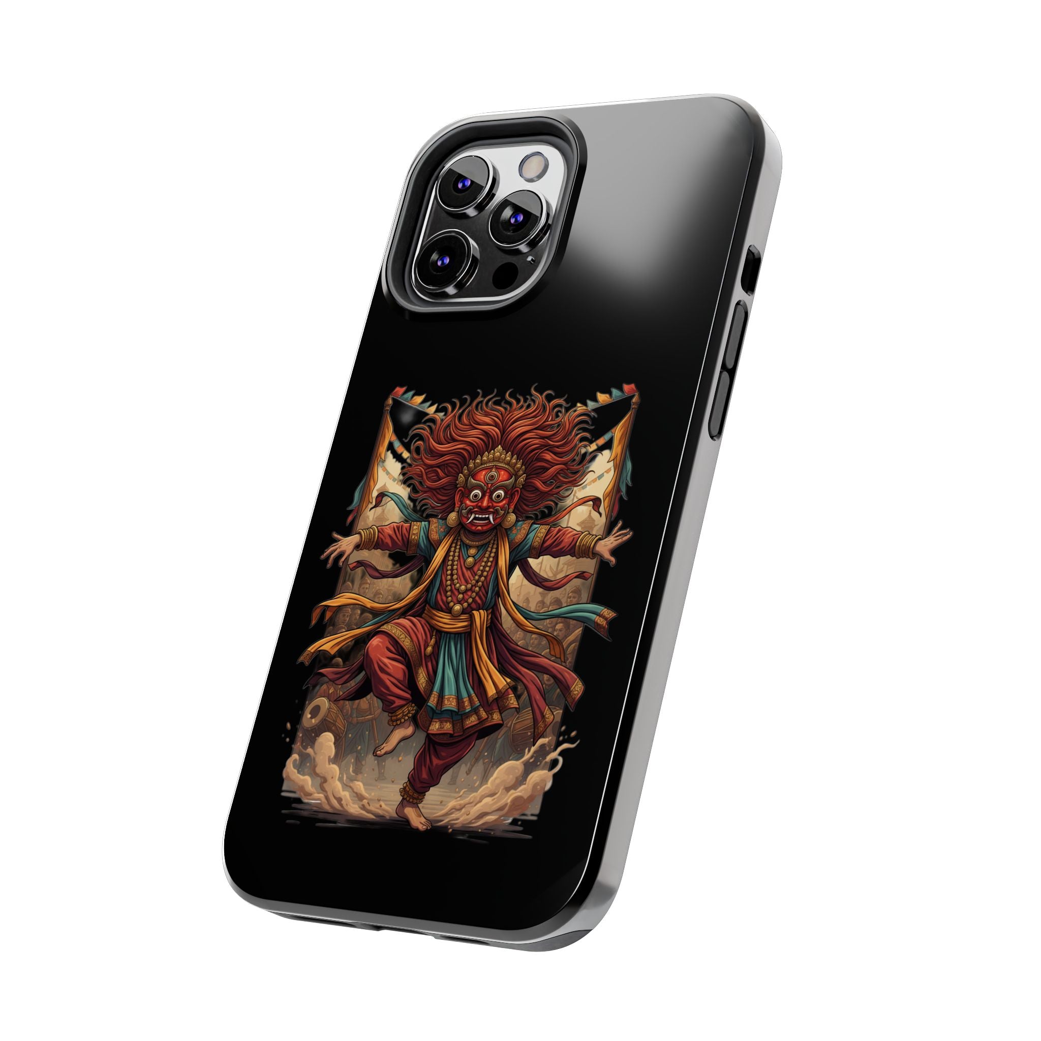 Tibetan Demon Dance Tough Phone Case — Bold Mythic Protective Cover