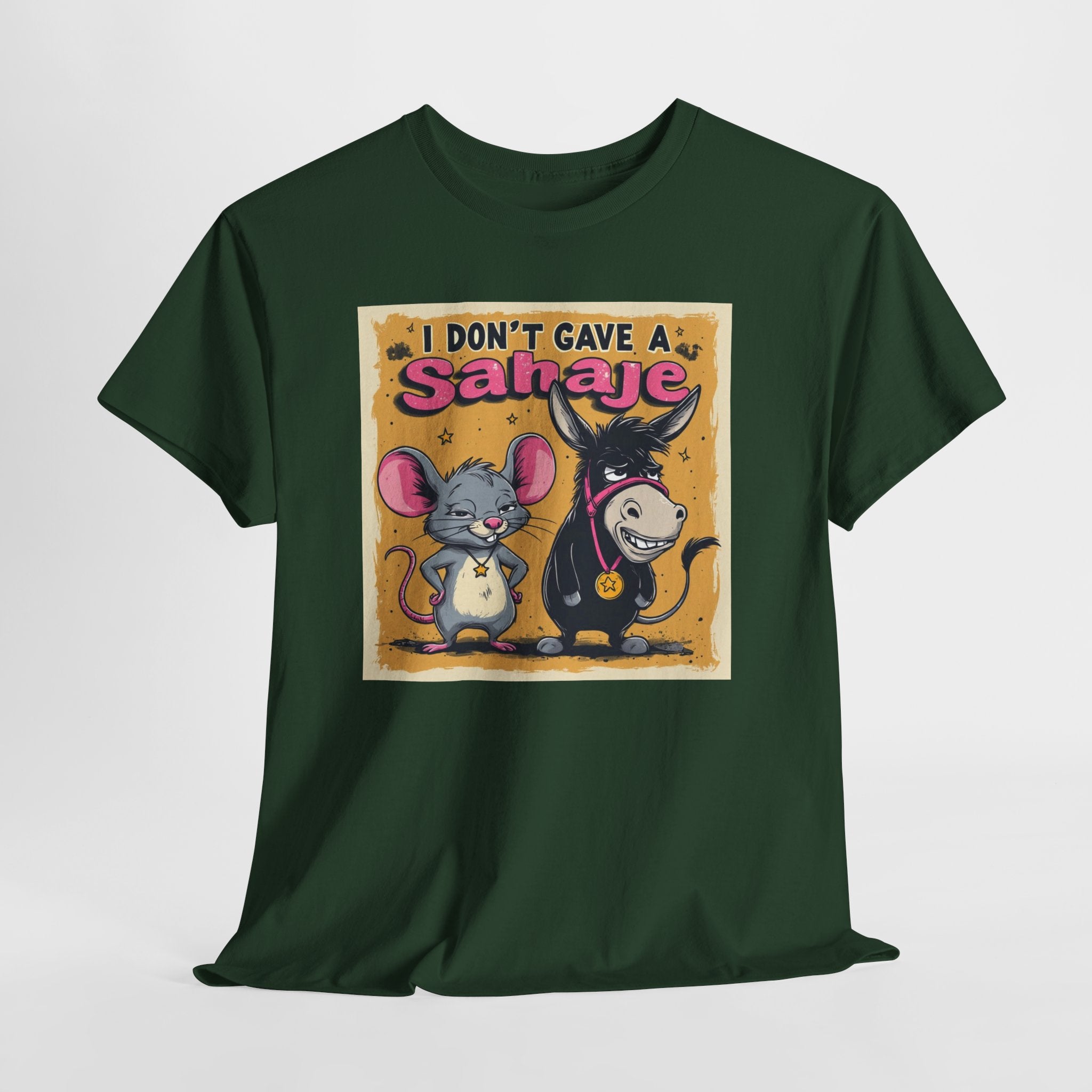 I Don't Give A Snair! Tee — Funny Mouse & Cat Graphic T-Shirt