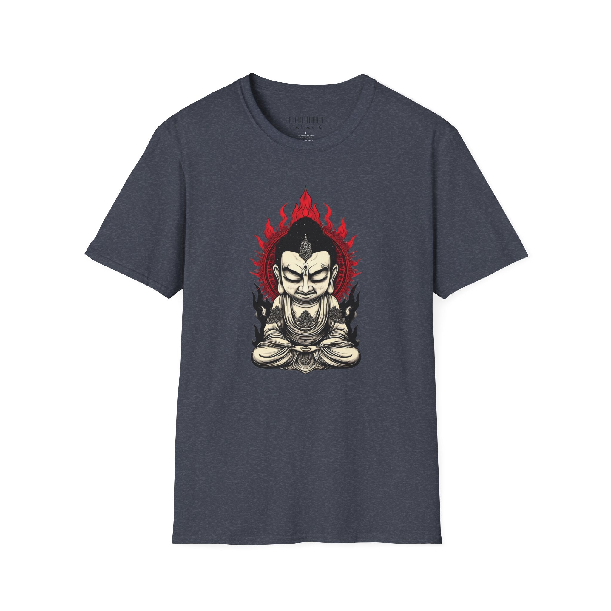 Buddha Flame T-Shirt — Meditative Buddha Graphic Tee