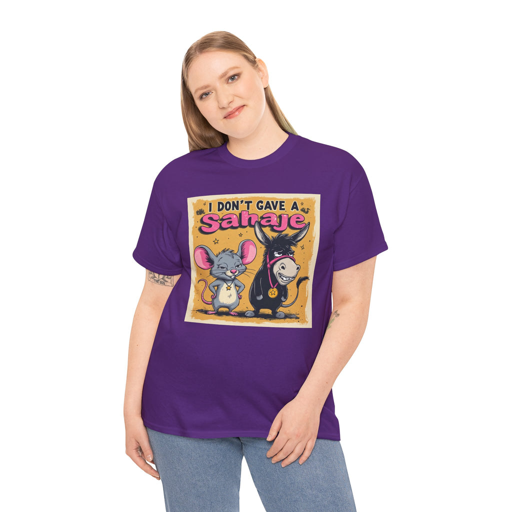 I Don't Give A Snair! Tee — Funny Mouse & Cat Graphic T-Shirt