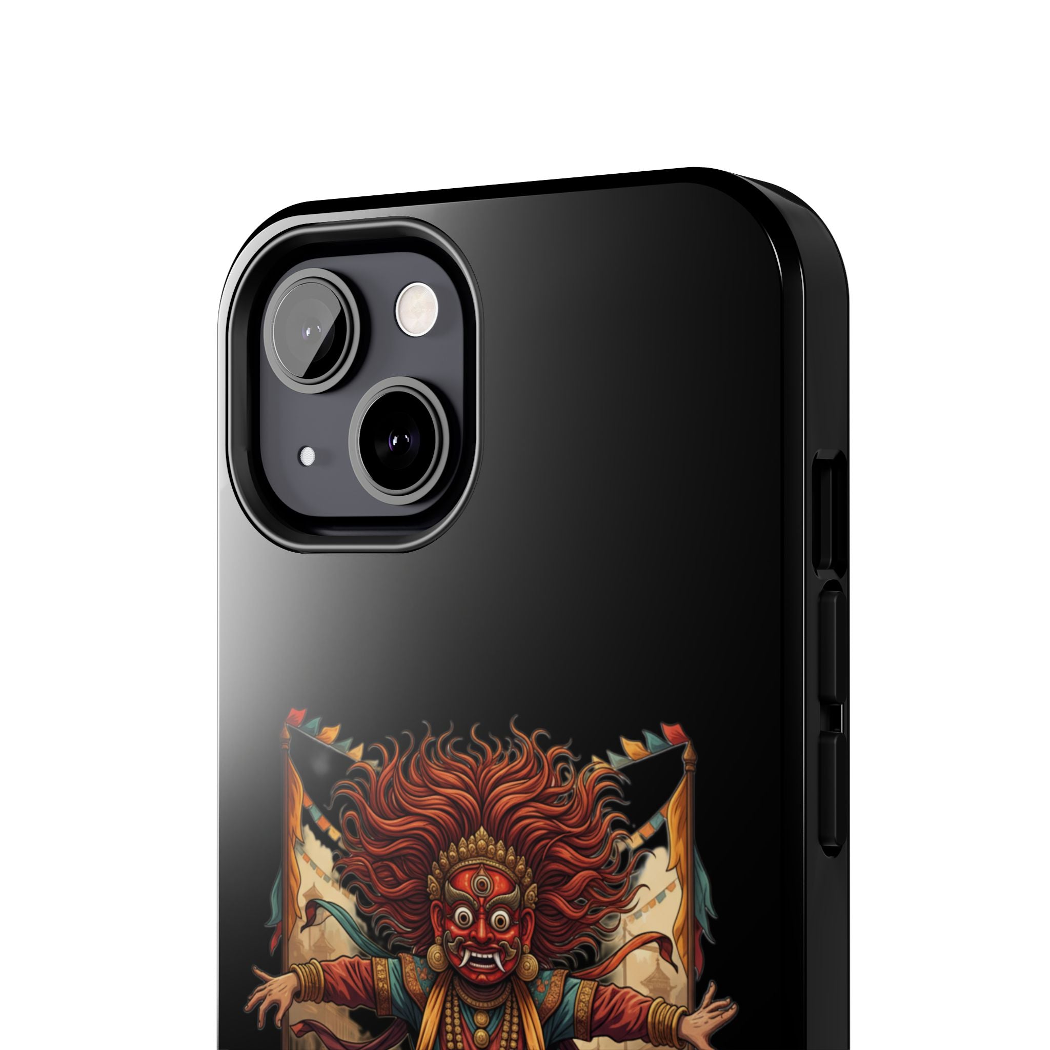 Tibetan Demon Dance Tough Phone Case — Bold Mythic Protective Cover