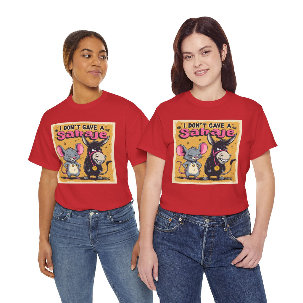I Don't Give A Snair! Tee — Funny Mouse & Cat Graphic T-Shirt