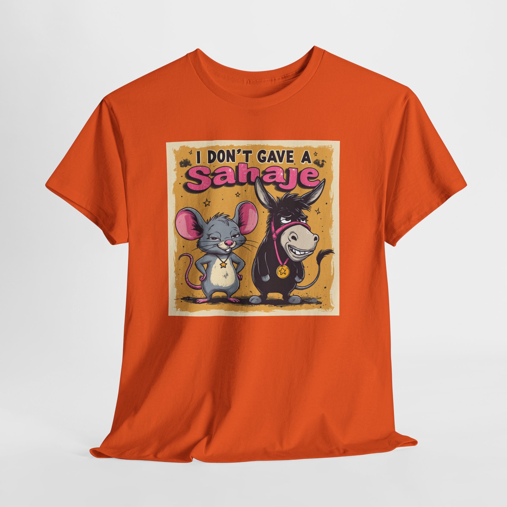 I Don't Give A Snair! Tee — Funny Mouse & Cat Graphic T-Shirt