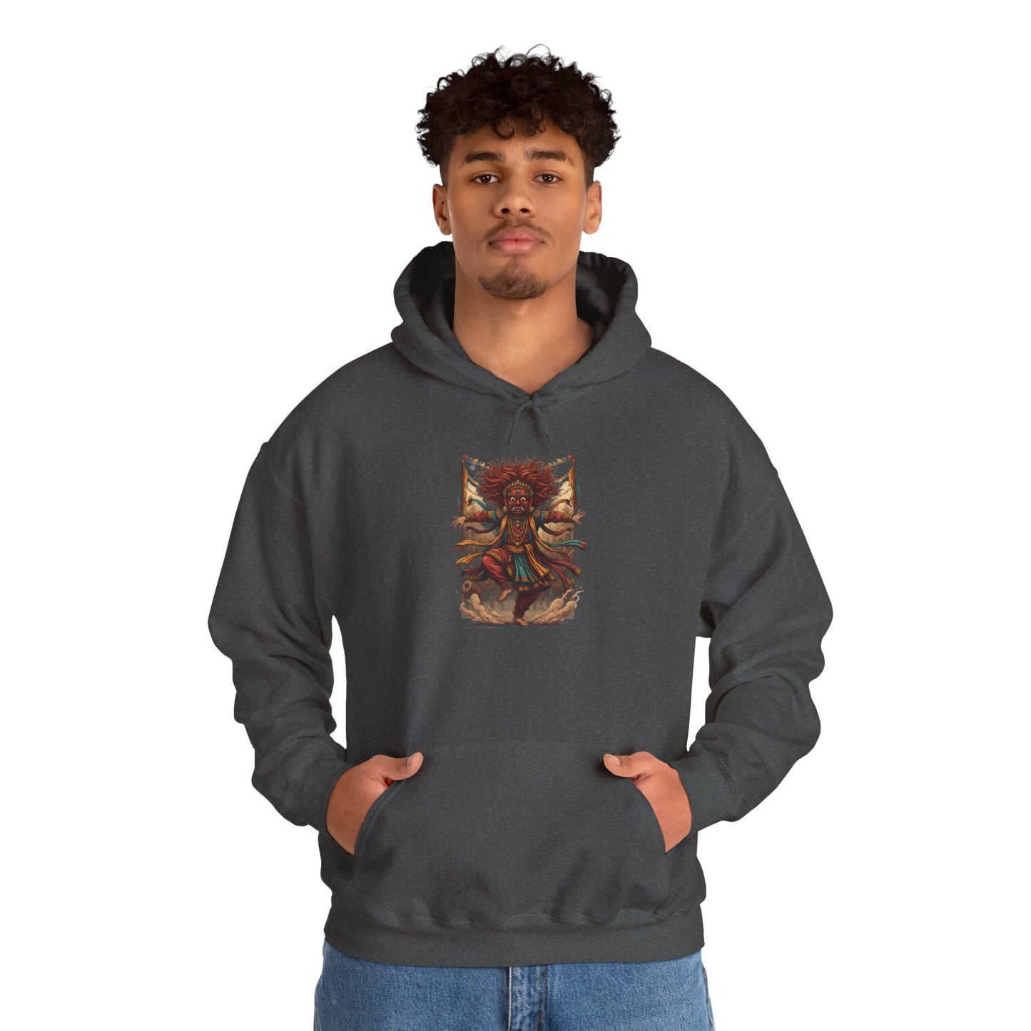 Mystic Sunflower Spirit Hoodie — Boho Meditation Floral Graphic Sweatshirt