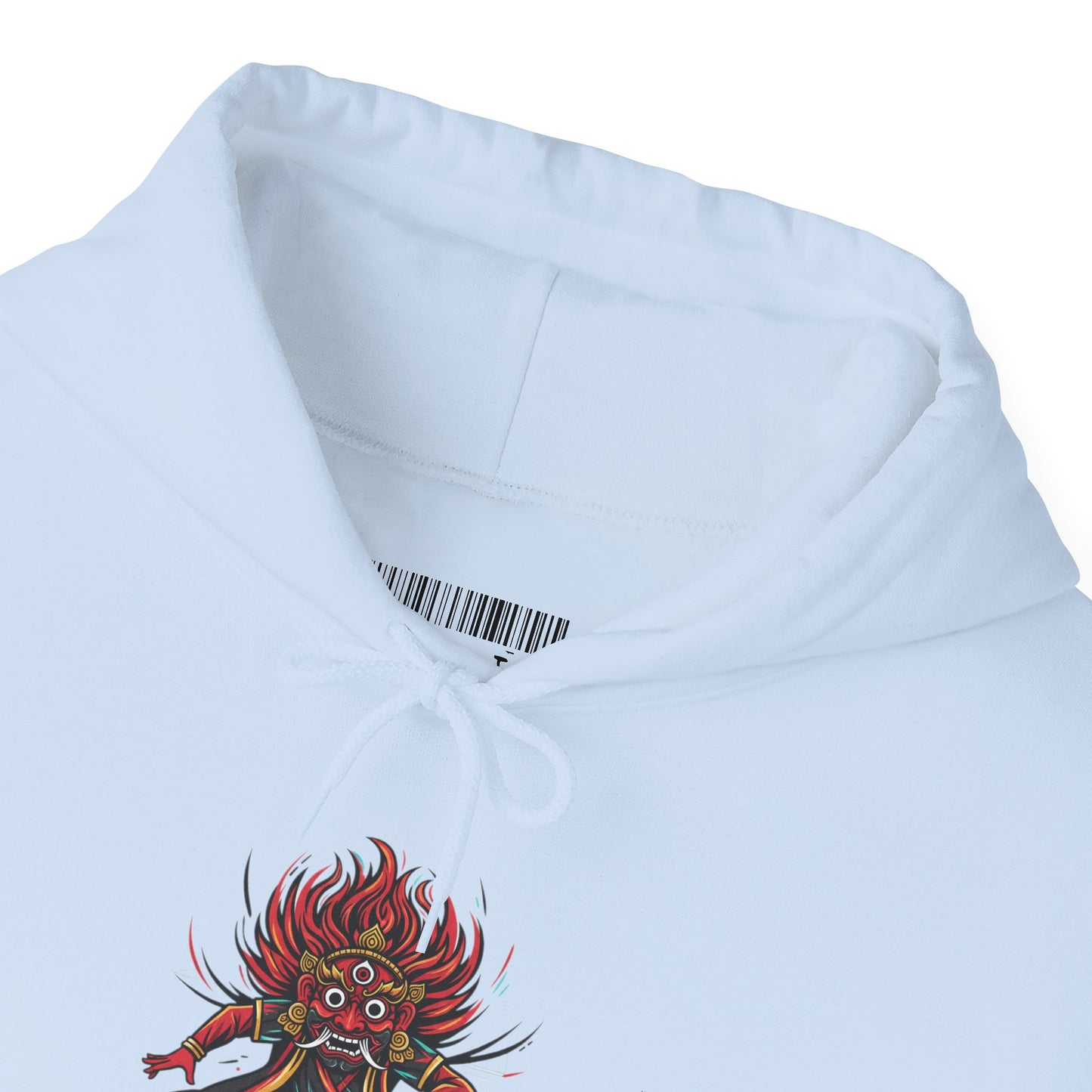 Demonic Oni Mask Hoodie — Japanese Demon Illustration Sweatshirt