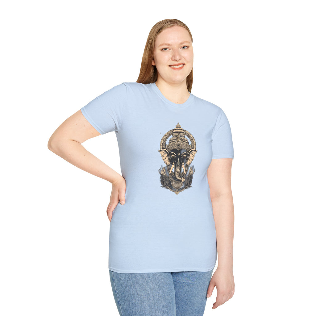 Elephant Mandala T-Shirt — Spiritual Ganesha Graphic Tee