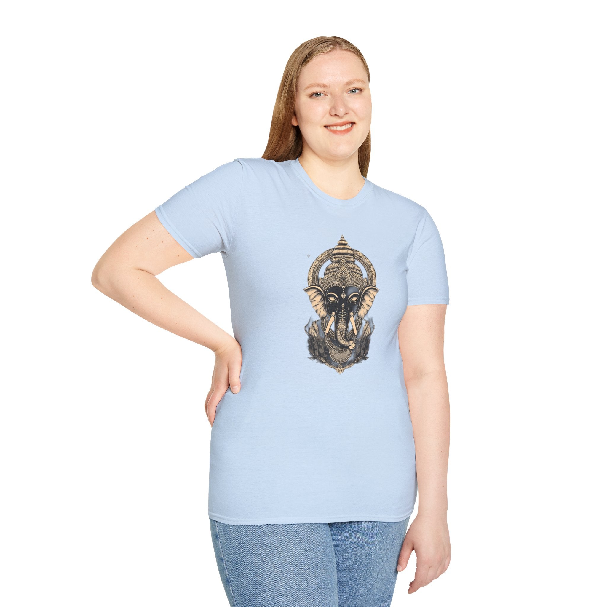 Elephant Mandala T-Shirt — Spiritual Ganesha Graphic Tee