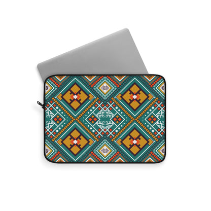 Vibrant Geometric Laptop Sleeve - Boho Chic, Gift for Students, Tech Accessory, Work from Home, Colorful Design