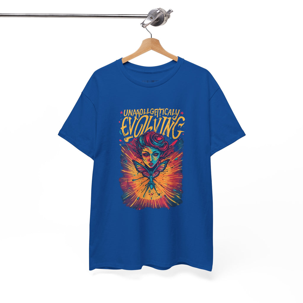 Evolving Alien Graphic Tee — "Unnaturally Evolving" Sci‑Fi Art T-Shirt