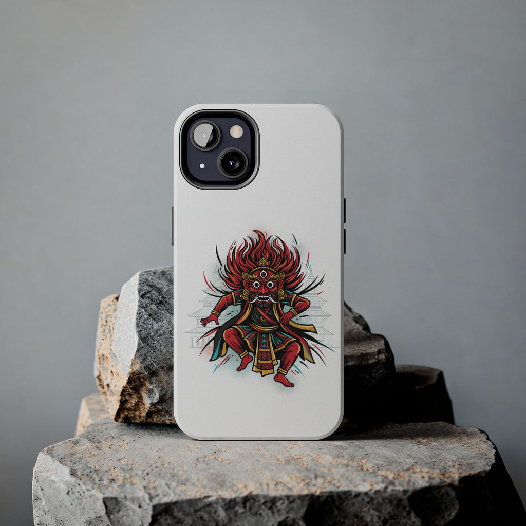 Bhairava Tough Phone Case — Bold Hindu Deity Protective Cover