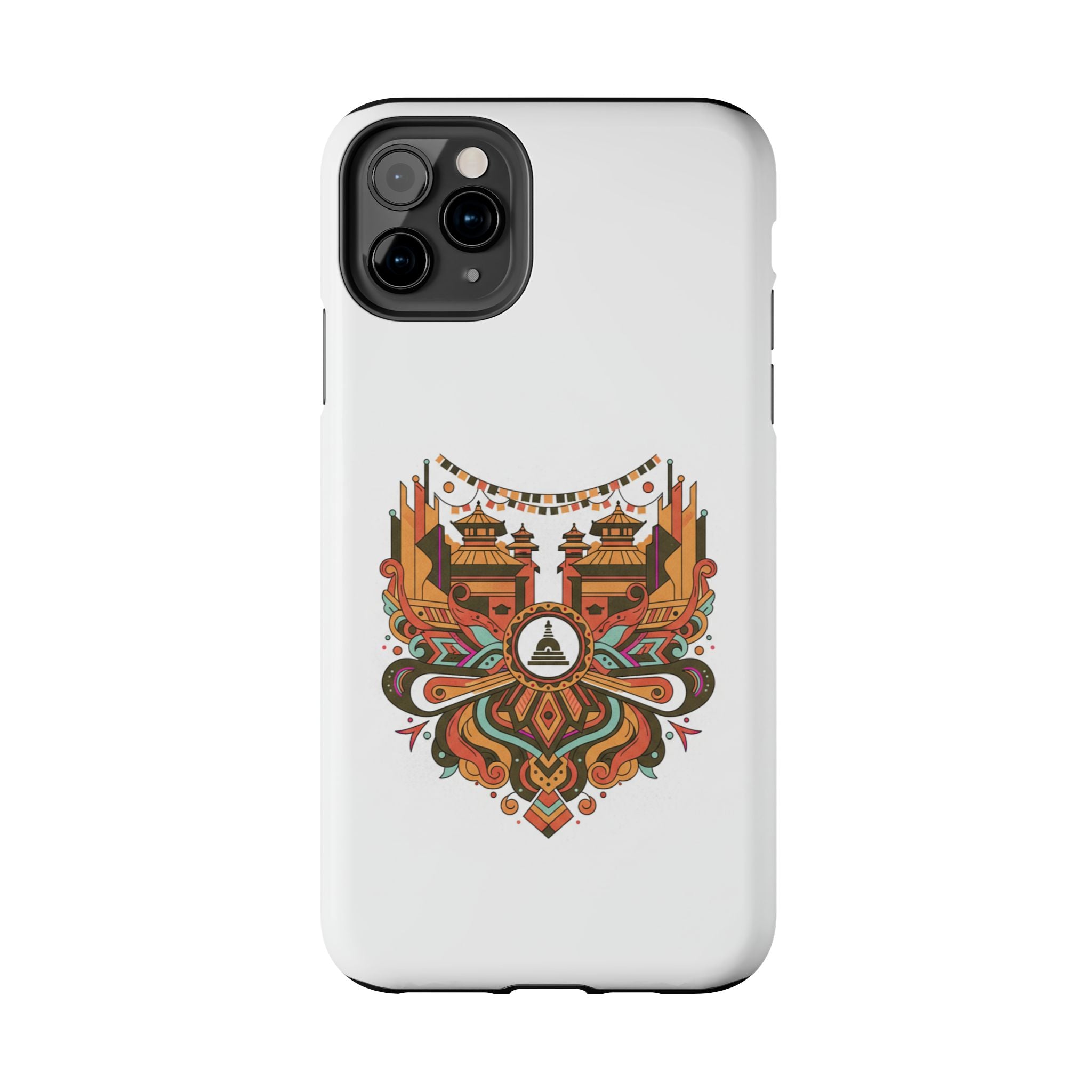 Tough Phone Case — Vintage Temple Mandala Design