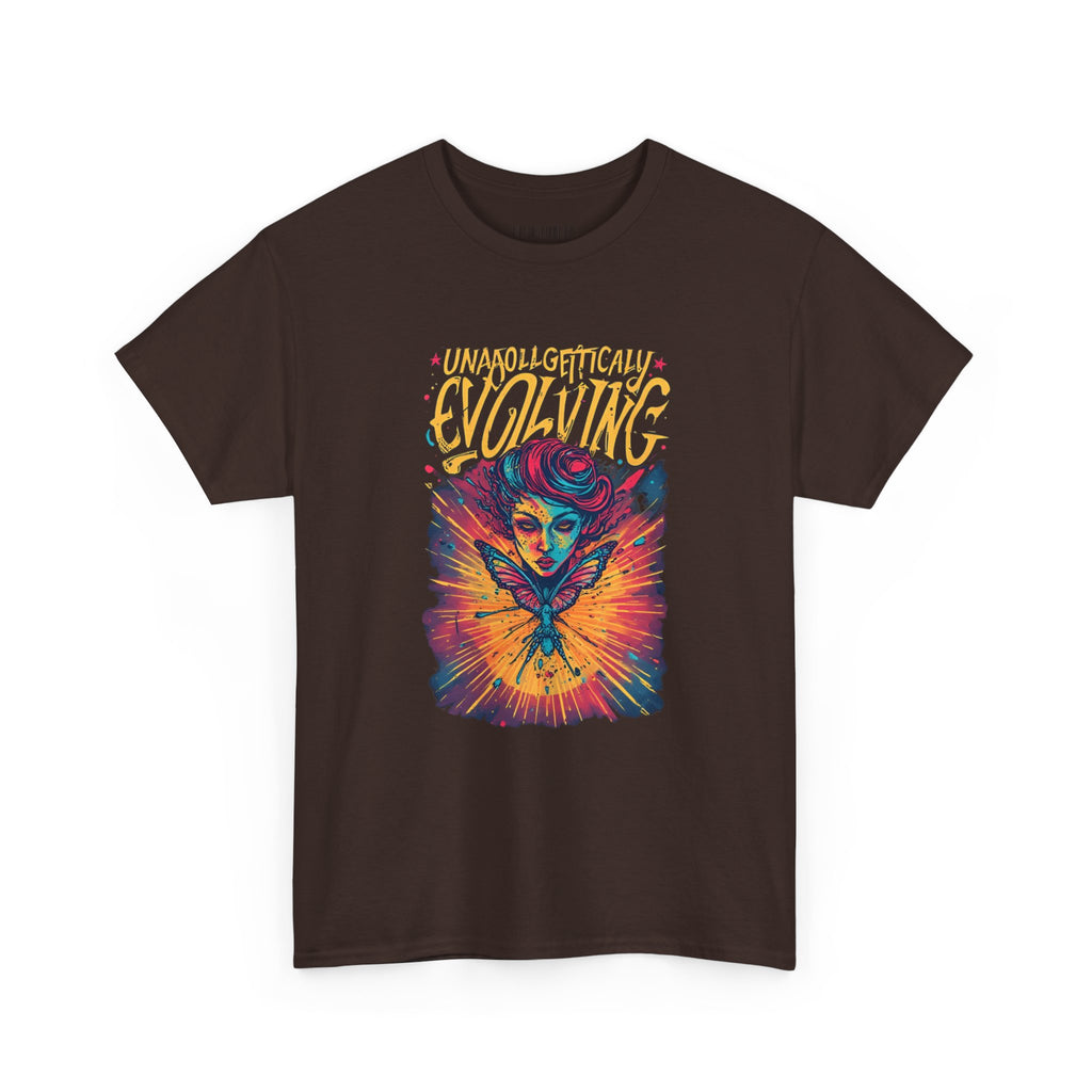 Evolving Alien Graphic Tee — "Unnaturally Evolving" Sci‑Fi Art T-Shirt