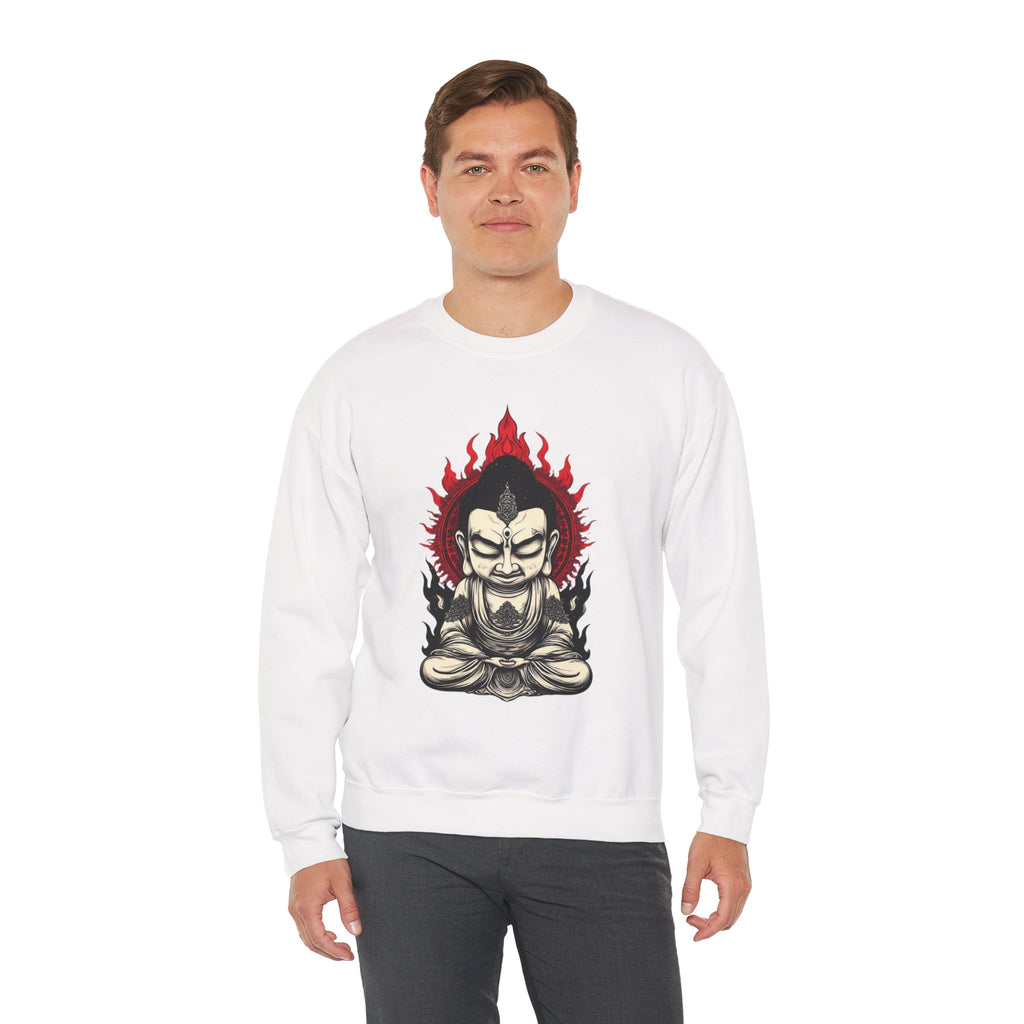 Buddha Flame Crewneck Sweatshirt