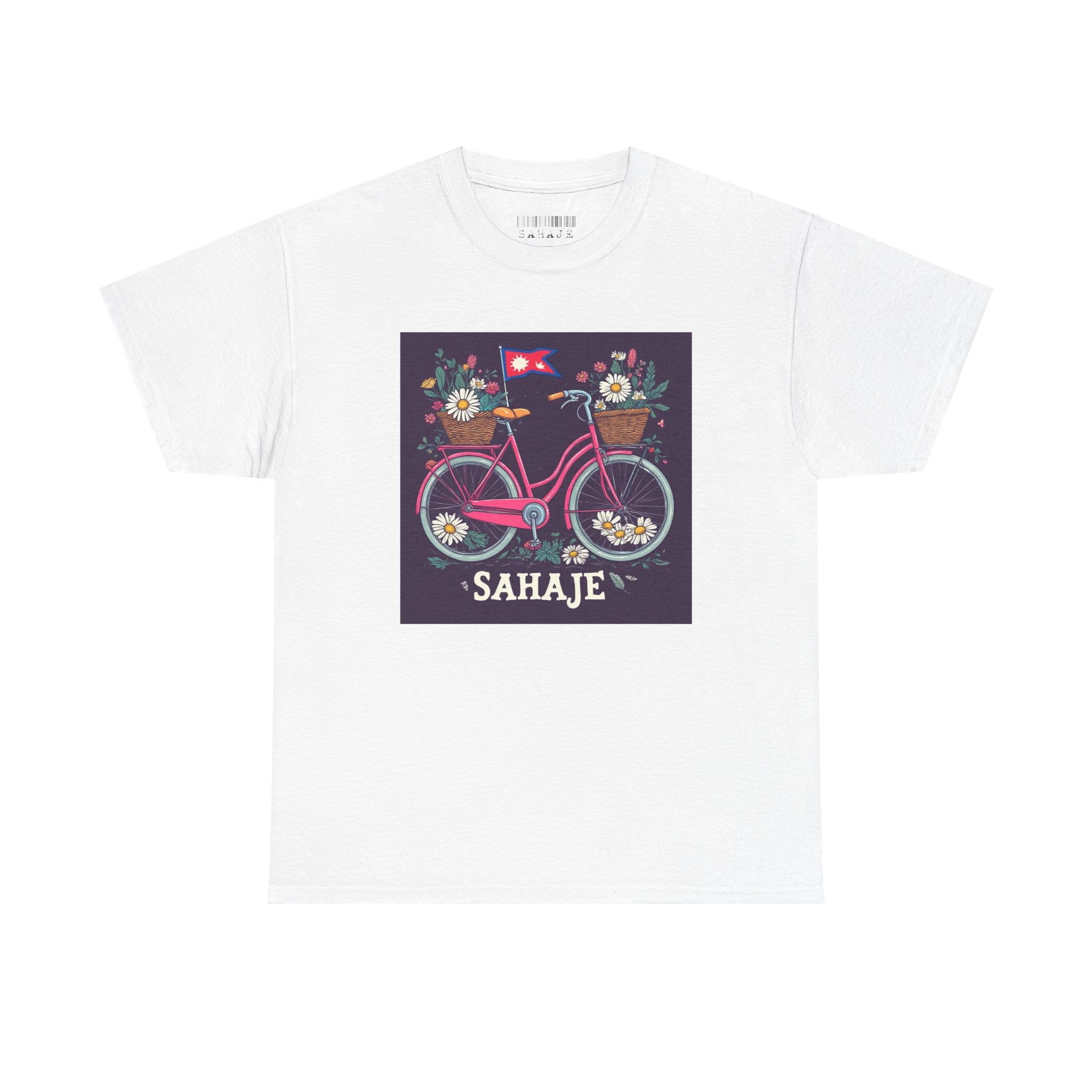 Sahaje Floral Bicycle T‑Shirt