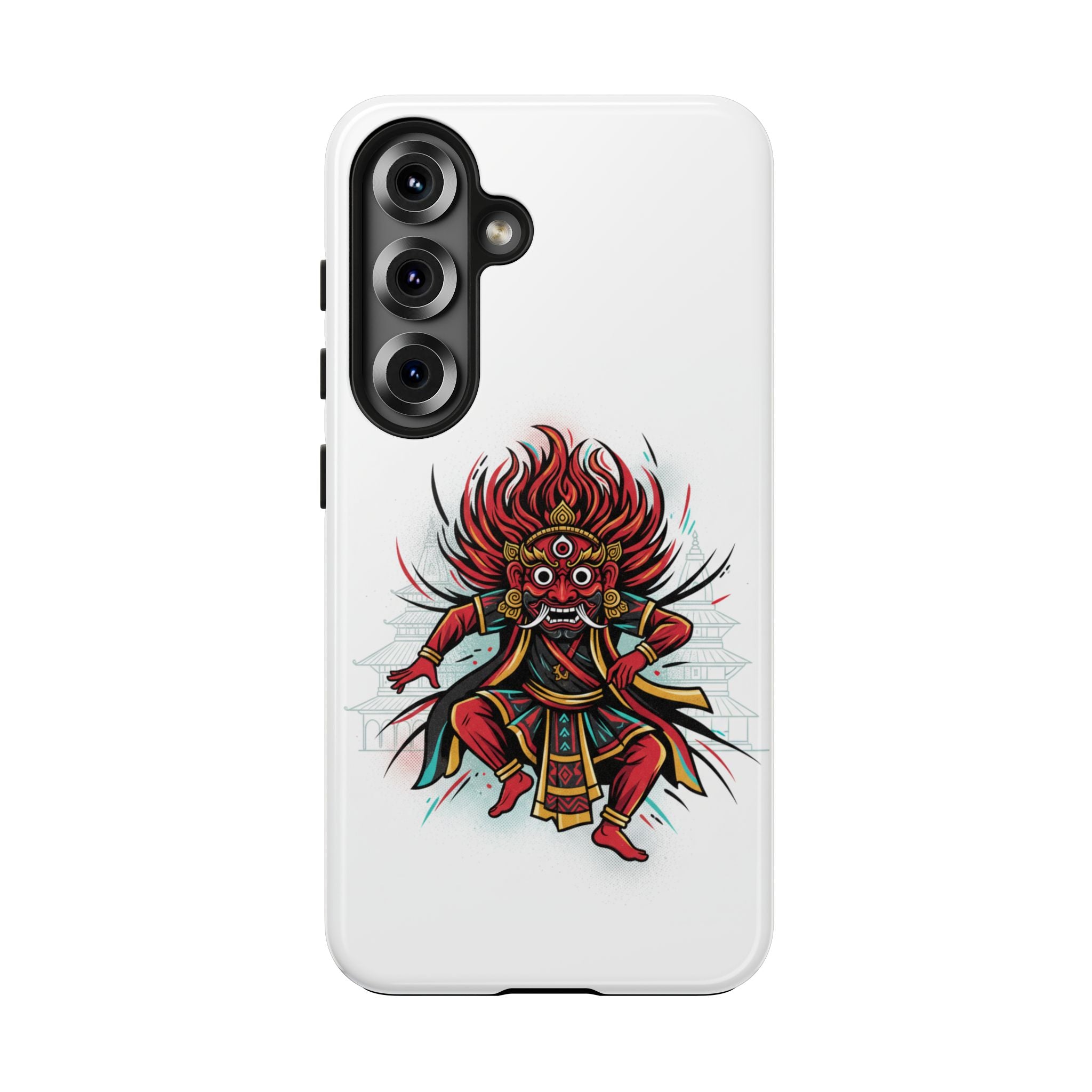 Bhairava Tough Phone Case — Bold Hindu Deity Protective Cover