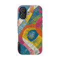 Bold Retro Abstract Tough Phone Case — Colorful Geometric Protective Cover