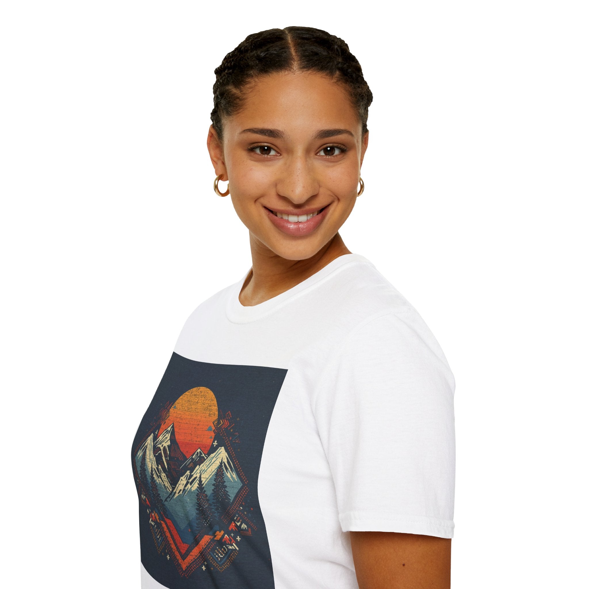 Retro Mountain Sunset T-Shirt