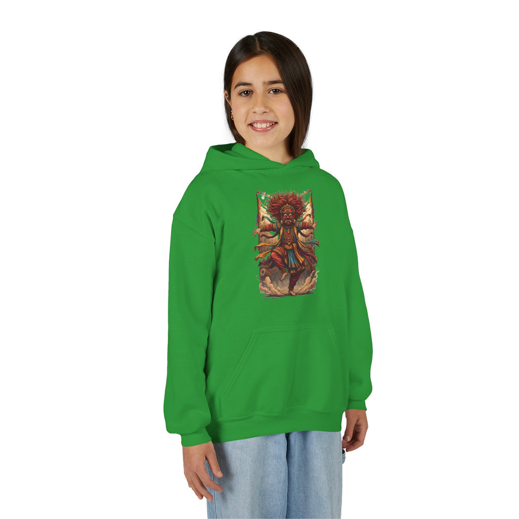 Youth Hoodie — Tribal Sun Dancer Graphic Kids Sweatshirt