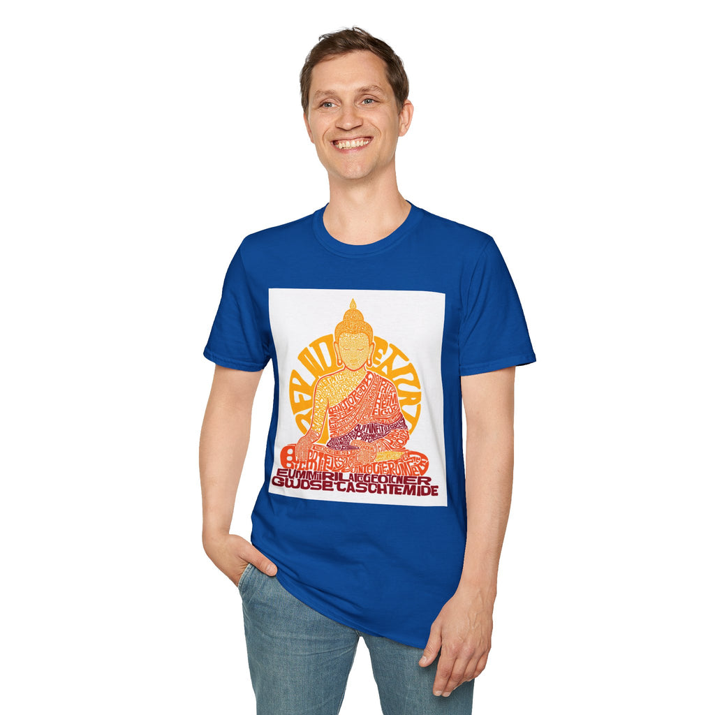Buddha Graphic Tee — Retro Sun Meditation Shirt
