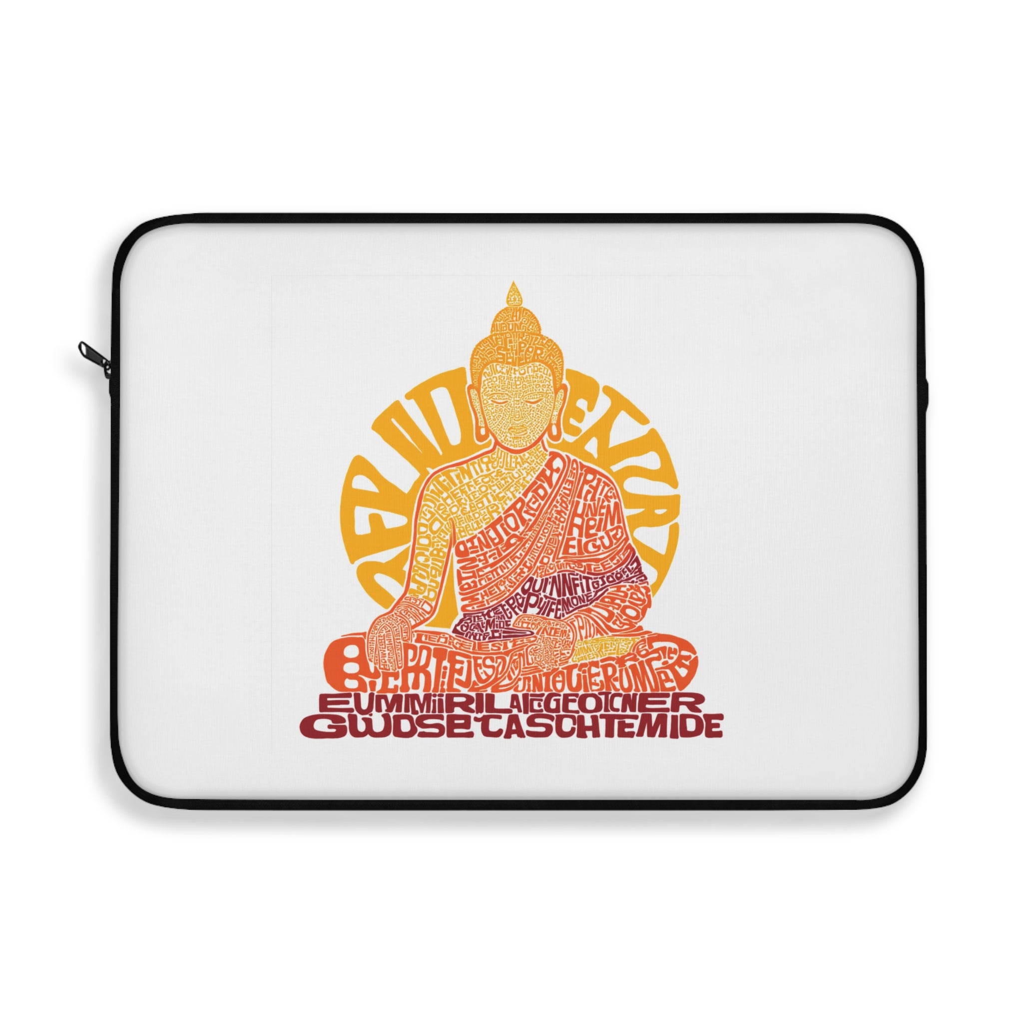 Zen Buddha Laptop Sleeve - Spiritual Tech Accessory, Meditation Gift, Eco-Friendly Sleeve for Students and Professionals
