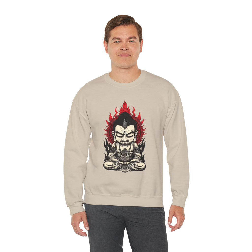 Buddha Flame Crewneck Sweatshirt