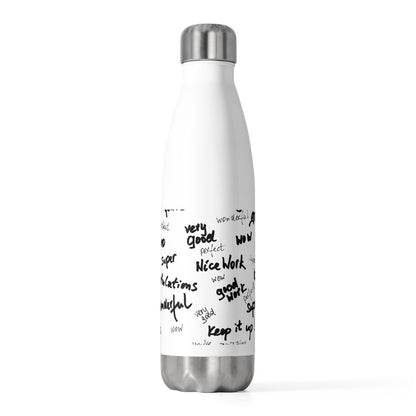Inspiring Insulated Water Bottle, Motivational Gift, Teacher Appreciation, Office Use, Encouragement Drinkware, Unique Eco-Friendly Bottle