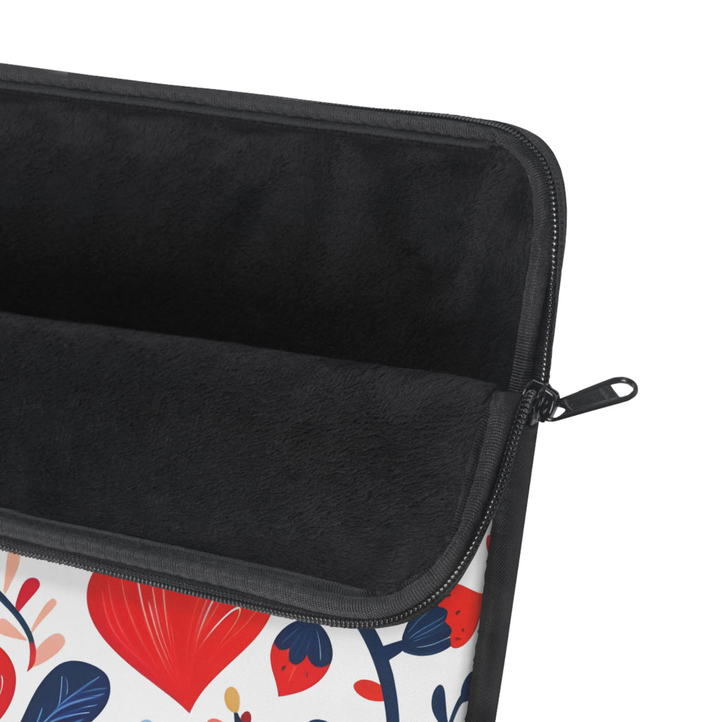 Floral Laptop Sleeve, Colorful Laptop Case, Flower Pattern Tech Bag, Valentine's Day Gift, Stylish MacBook Cover, Boho Chic Computer Sleeve
