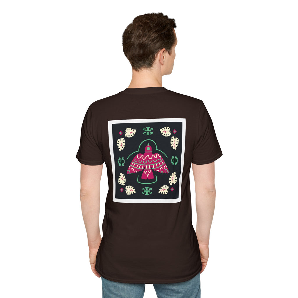 Mushroom Garden Graphic T-Shirt — Whimsical Pink Mushroom Design
