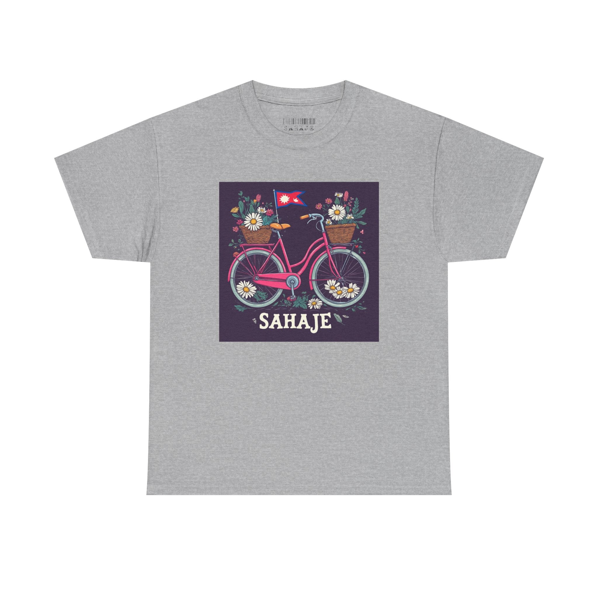 Sahaje Floral Bicycle T‑Shirt