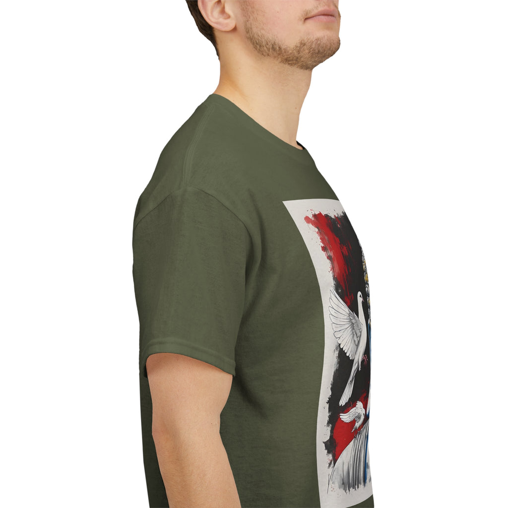 Buddha Peace Tee — Colorful Buddha & Doves Graphic T-Shirt