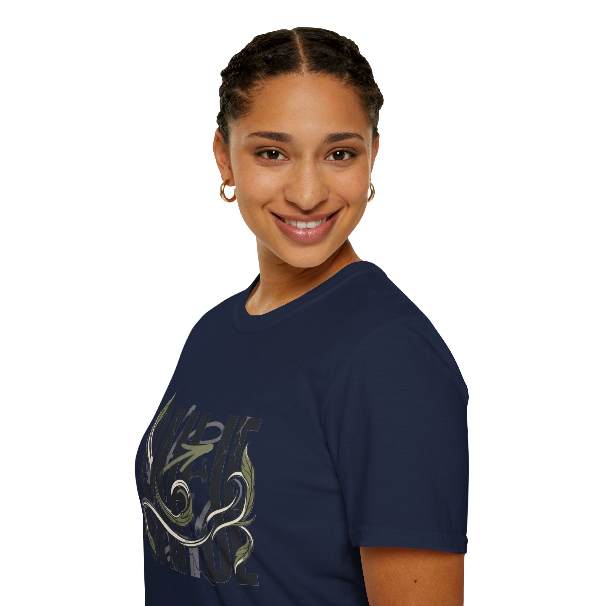 Saurus Graphic T-Shirt — Retro Block Lettering with Snake Illustration
