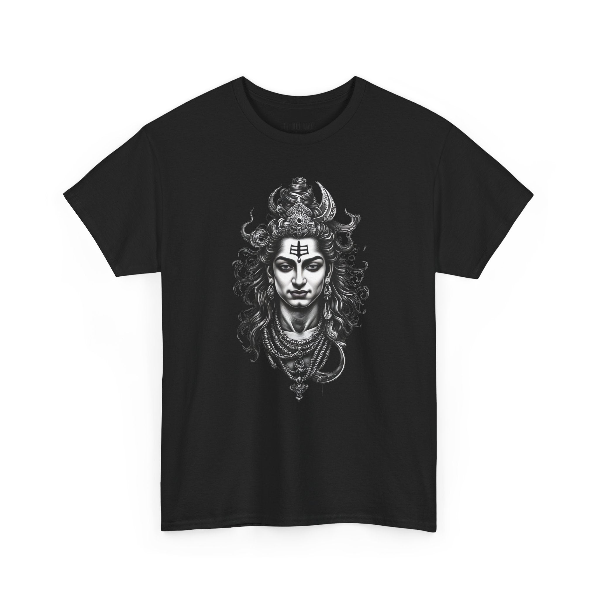 Shiva Portrait Tee — Hindu God Shiva Graphic T-Shirt