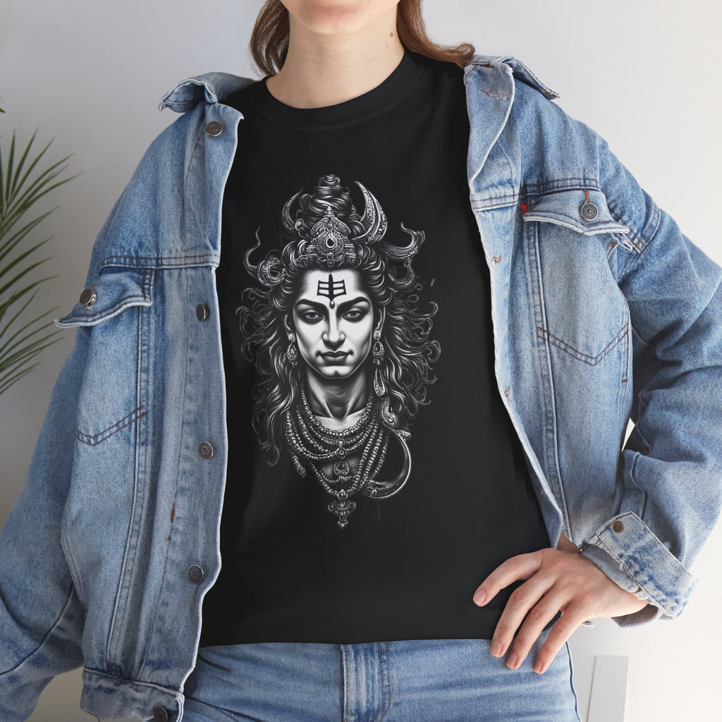 Shiva Portrait Tee — Hindu God Shiva Graphic T-Shirt